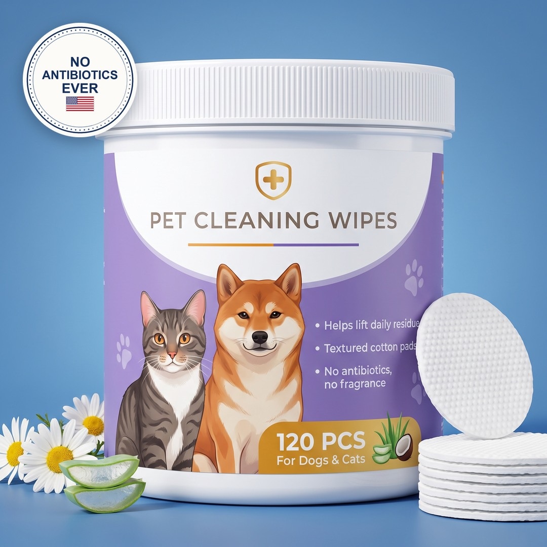 The jar, 120 textured pads for dogs and cats